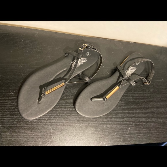 NWOT Love Image Sandals- Black Size 8 - Picture 2 of 3